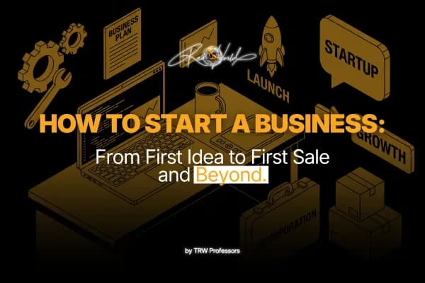 How to Start a Business: From First Idea to First Sale and Beyond